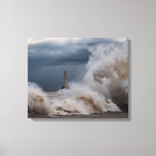 Toile du phare Storm Imprimer (Recto)