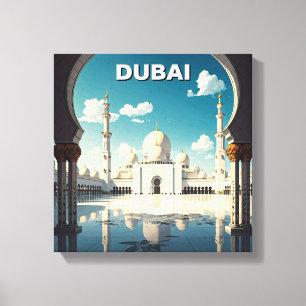 Toile Dubaï Grande Mosquée des EAU Voyage