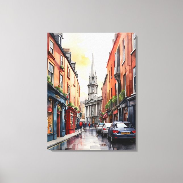 Toile Dublin watercolor (Recto)