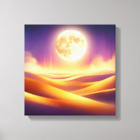Dunes de Crépuscule Doré Art – Décoration de Rentr