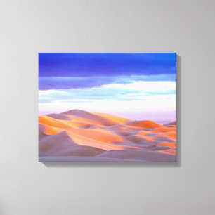 Toile Dunes de Glamis au coucher du soleil