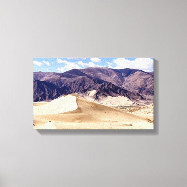 Toile Dunes de sable près du monastère de Samye - Tibet (Recto)