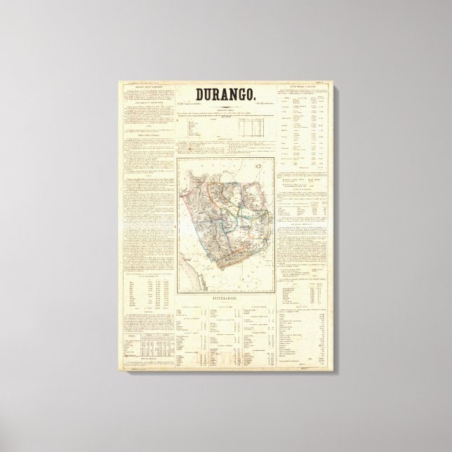 Toile Durango, Mexique (Recto)