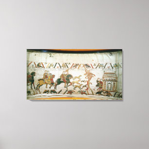 Toile Earl Harold à cheval avec ses chevaliers à Bosham