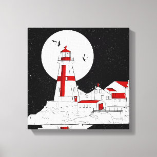 Toile East Quoddy Head Phare plat