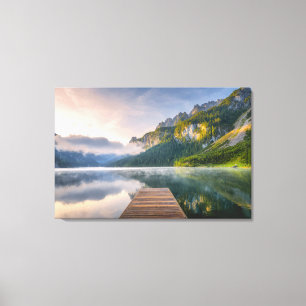 Toile Eau   Azure Alpine Lake, Autriche