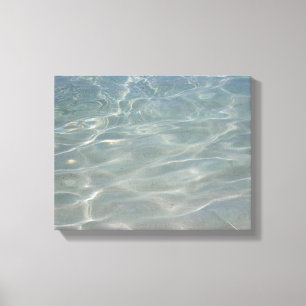 Toile Eau des Caraïbes Bleu Abstrait Nature