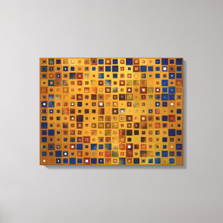 Toile Échecs colorés motif abstrait