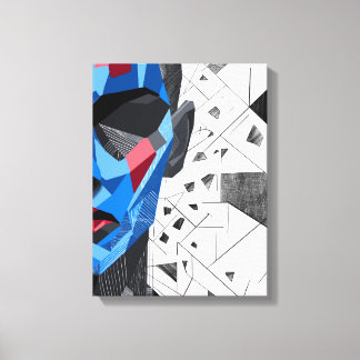 Toile Éclats I – Art d'identité fragmentée