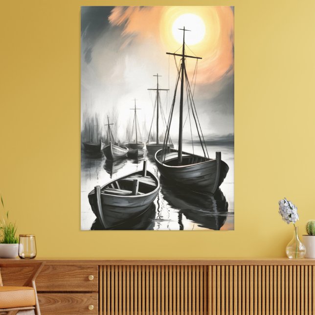 Toile Éclipse de Silent Harbor (Insitu(Salon))