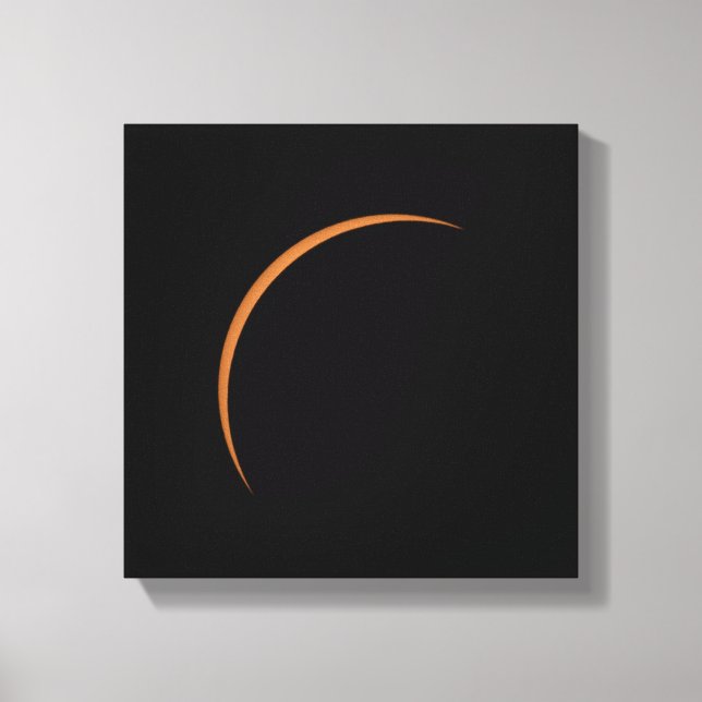 Toile Éclipse solaire partielle maximale (Recto)