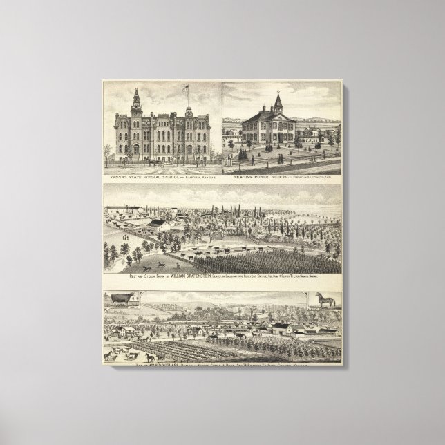 Toile École normale de l'État du Kansas (Recto)