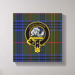 Toile Écran Kennedy Scottish Crest et Tartan Canvas