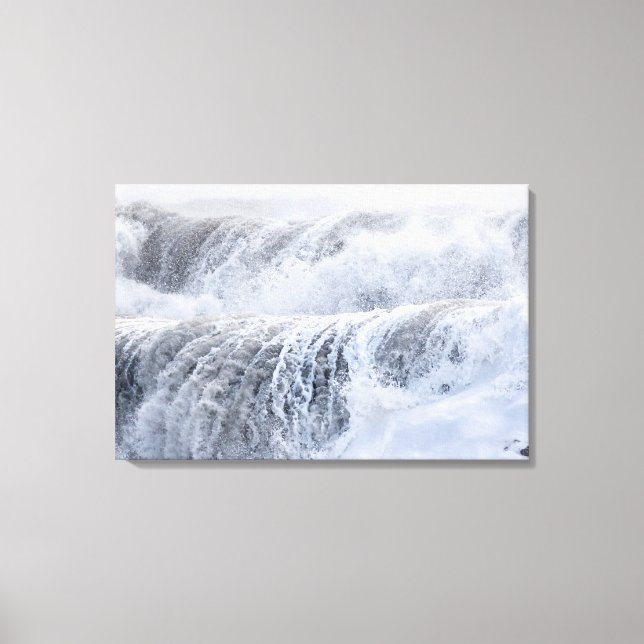 Toile Écrasement Des Vagues En Hiver (Recto)