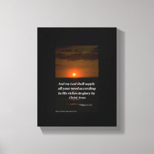Toile Écriture biblique Inspiration