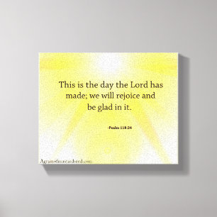 Toile Écriture biblique Inspiration