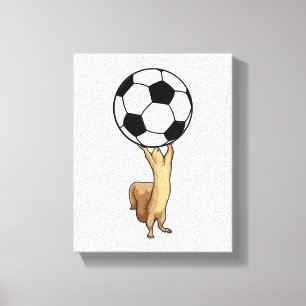 Toile Écureuil avec balle de football