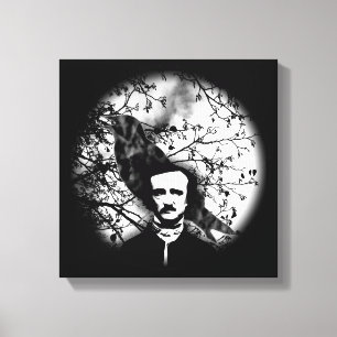 Toile Edgar Allan Poe 'Le Corbeau'