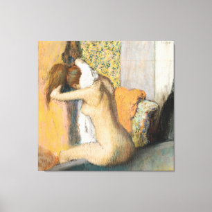 Toile Edgar Degas Après le bain, femme Sécher le cou