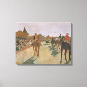 Toile Edgar Degas   Chevaux de course devant les Stands