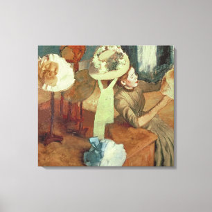 Toile Edgar Degas le magasin d'articles de modes,