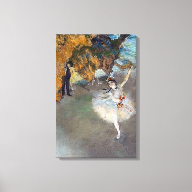 Toile Edgar Degas - L'Étoile / Danseur sur scène (Recto)