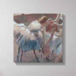Toile Edgar Degas   trois danseurs se préparant à la