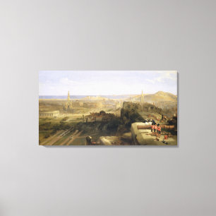 Toile Edimbourg du château, 1847 (huile sur la toile)