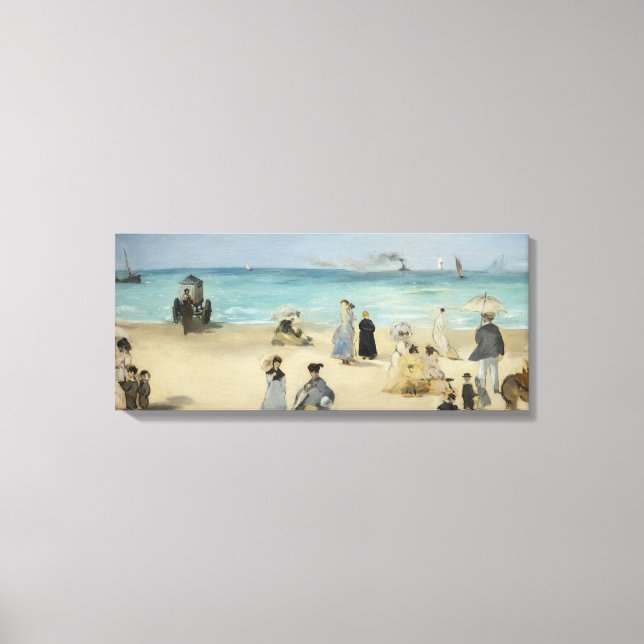 Toile Edouard Manet - Sur la plage, Boulogne-sur-Mer (Recto)