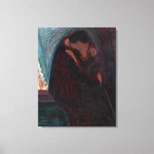 Toile Edvard Munch - Le baiser