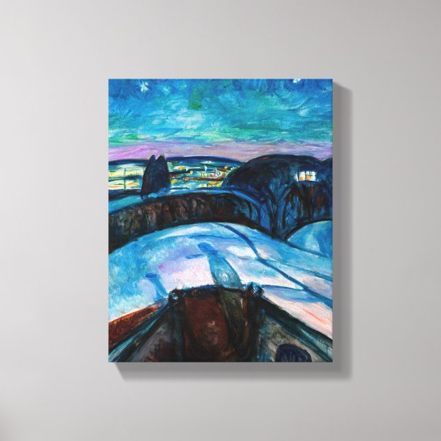 Toile Edvard Munch - Nuit étoilée 1922 (Recto)