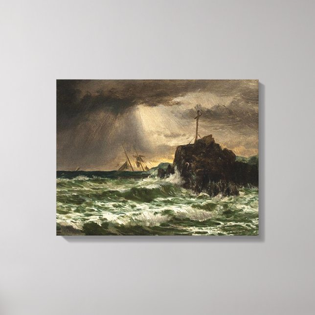Toile Edward Moran_Storm Clear (Recto)