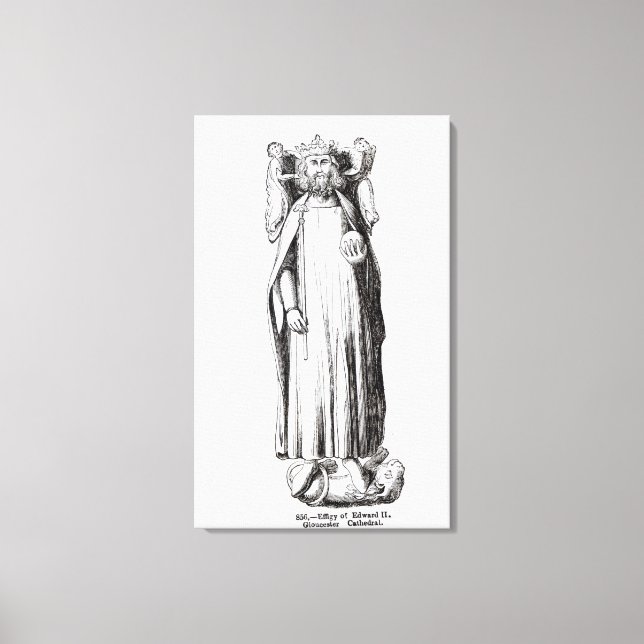 Toile Effigie d'Edward II de la cathédrale de Gloucester (Recto)