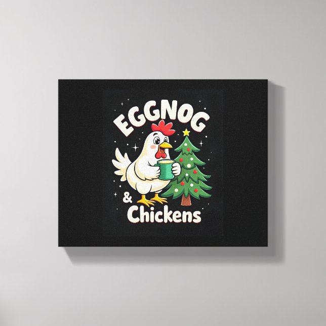 Toile Eggnog & Poulets (Recto)