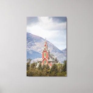 Toile Église de Buksnes Lofoten Norvège