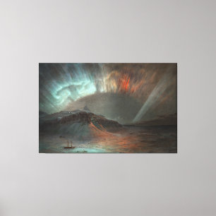 TOILE ÉGLISE FREDERIC EDWIN - AURORA BOREALIS - 1865 -