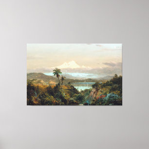 Toile ÉGLISE FREDERIC EDWIN - Cayambe - 1858 - Luminisme