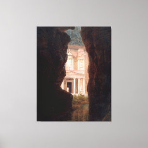 Toile ÉGLISE FREDERIC EDWIN - El Khasné, Petra - 1874 -