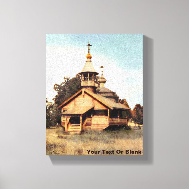 Toile Église russe en bois (Recto)