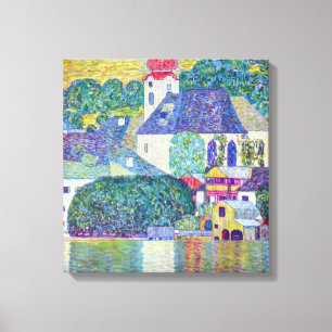 Toile Eglise St Wolfgang par Gustav Klimt, Art Victorien