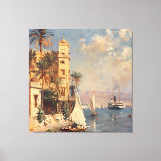 Toile Égypte impressionniste vers 1905