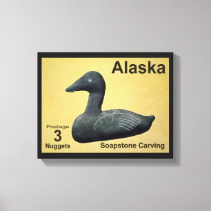 Toile Eider en pierre à savon - Alaska Postage
