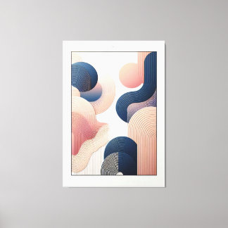 Toile Élégance géométrique dans l'art Abstrait