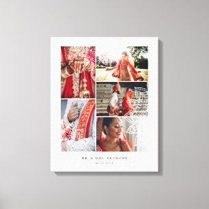 Toile Elégant Mandala Multiple Mariage Photo Collage