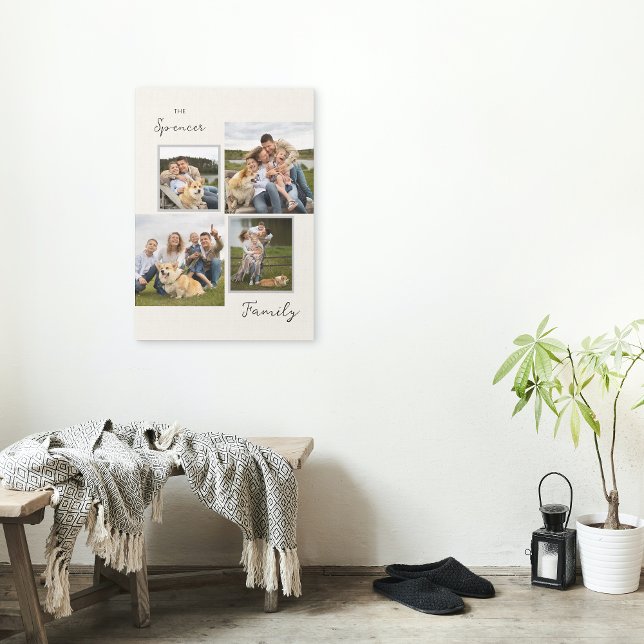 Toile Elégant Photos Familiales Collage Décor Canvas Imp (Créateur téléchargé)