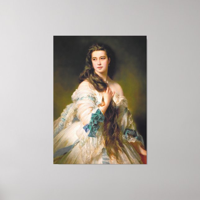 Toile Élégant portrait Madame Rimsky Korsakov (Recto)