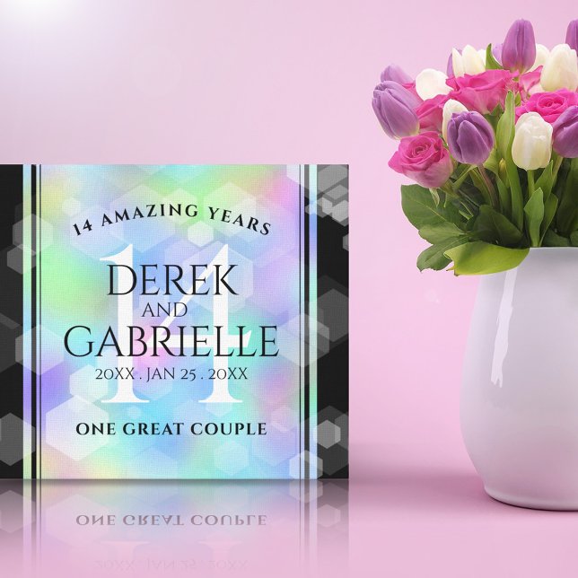 Toile Élégante 14ème anniversaire du Mariage Opal (Créateur téléchargé)