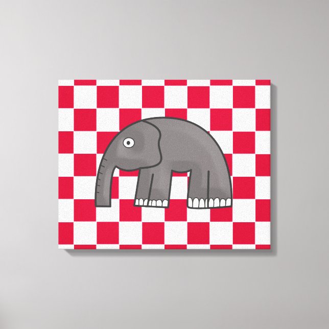 Toile éléphant (Recto)