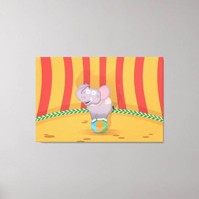 Toile Éléphant de cirque (Recto)