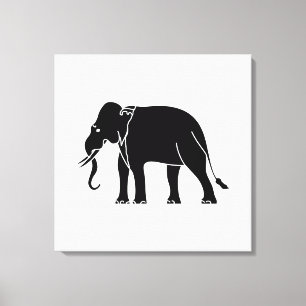 Toile Éléphant de Siamese